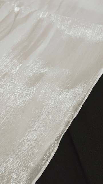 Organza Sheen Silk - White